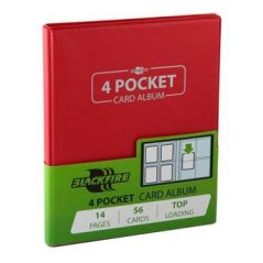 Blackfire 4 Pocket albem na karty A5 – červené