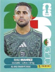 RIYAD MAHREZ 2026 Panini FIFA World Cup Stickers