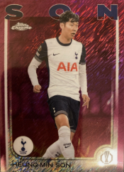 HEUNG MIN SON 2024-25 Topps Chrome UEFA Club Competitions Magenta Shimmer
