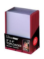 UP Plastový toploader 35pt Red Border