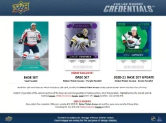 2021-22 Upper Deck Credentials Hockey Hobby Box