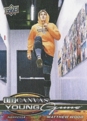 MATTHEW WOOD 25-26 UD Hockey Série1 Young Guns CANVAS