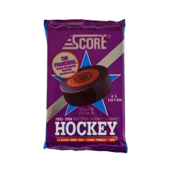 1993-94 Score U.S. Series 1 Hobby – hokejové sběratelské karty z 90. let, balíček s 15 kartami