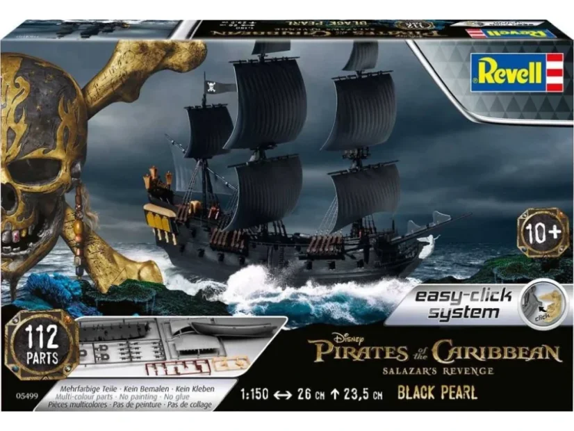 Revell - Černá perla / Black Pearl, Piráti z Karibiku, EasyClick