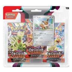 Pokémon TCG Obsidian Flames 3 Pack Blister Eevee – promo karta,  a 3 boostery