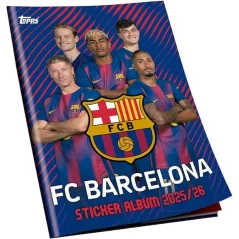 Topps fotbalové samolepky FC Barcelona 2025/2026 – Album Complete Set