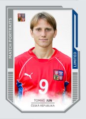 Sběratelská fotbalová karta – Repre v srdcích Match Portraits 2022 Tomáš Jun