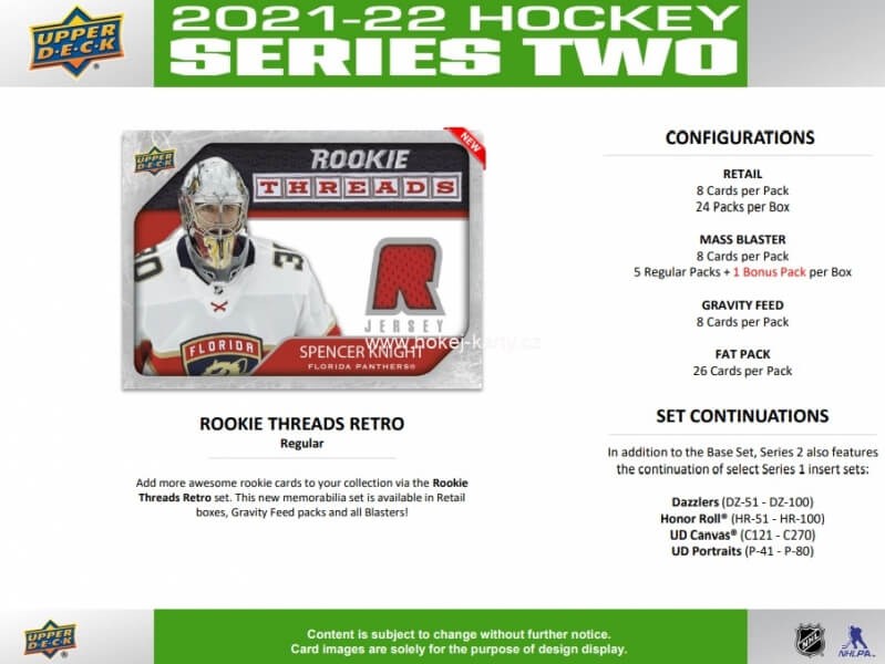 2021-22 Upper Deck Series 2 Hockey Blaster Box