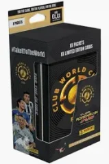 FIFA Club World Cup 2025 Adrenalyn XL – velká plechová krabička s fotbalovými kartami