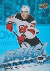 TIMO MEIER 24-25 UD Hockey Série2 Bang For Your Puck