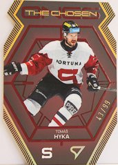 Tomáš Hyka – SportZoo Tipsport ELH 2024-25 Série II The Chosen Ones Die Cut 43/99 – limitovaná výseková karta HC Sparta Praha