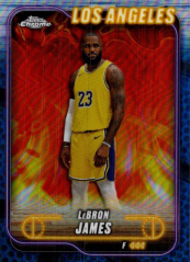 LEBRON JAMES 2024-25 Topps Chrome Refractor Blue