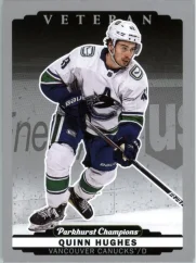 Quinn Hughes 2022-23 UD Parkhurst Champions Silver