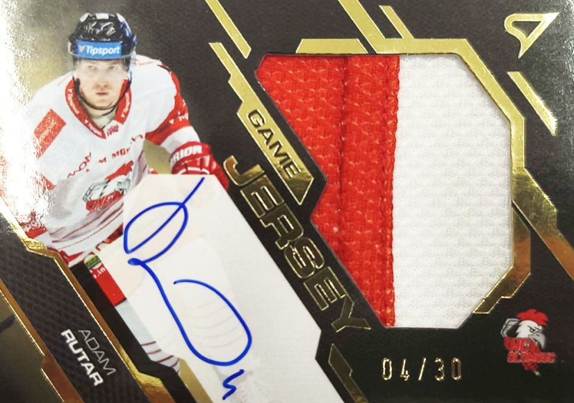 ADAM RUTAR SportZoo 2025-26 I.serie Game Jersey Gold Auto 04/30 ADAM RUTAR SportZoo 2025-26 I.serie Game Jersey Gold Auto 04/30
