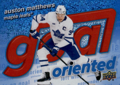 AUSTON MATTHEWS 25-26 UD Hockey Série1 Goal Oriented Spackle