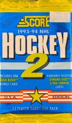 1993-94 Score U.S. Series 2 Hobby Balíček