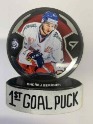 ONDŘEJ BERÁNEK 2024 SportZoo Hokejové Česko 1st Goal Puck