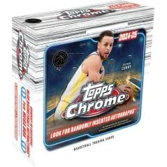 Basketbalové karty Topps 2025 - Chrome Basketbal Mega Box