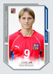 Sběratelská fotbalová karta – Repre v srdcích Match Portraits 2022 Tomáš Jun