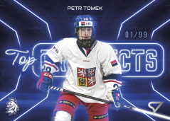 PETR TOMEK 2026 Hokejové Česko SportZoo Top Prospect Neon Blue 79/99