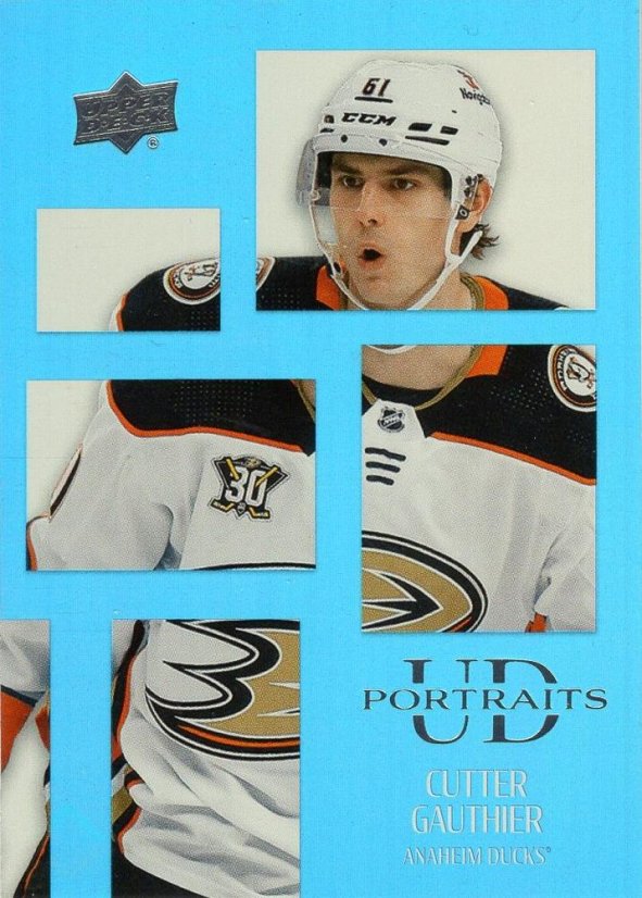 CUTTER GAUTHIER 24-25 UD Hockey Série2 Portrait