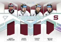 KOŘENÁŘ-PYSYK-HYKA-ŘEPÍK SportZoo ELH 2025/26 Play Off QUAD RELICS 20/20