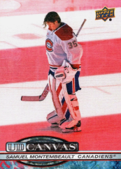 Sběratelská karta SAMUEL MONTEBEAULT 25-26 UD Hockey Série1 CANVAS