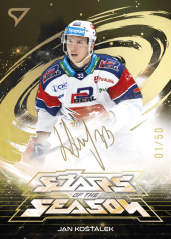 JAN KOŠŤÁLEK SportZoo ELH 2025/26 Play Off Stars of the Season Gold Script 36/50