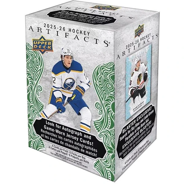 2025–26 Upper Deck Artifacts Hockey – Blaster Box hokejových karet NHL