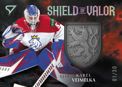 KAREL VEJMELKA  2026 Hokejové Česko SportZoo SHIELD OF VALOR  Royal Silver 22/30