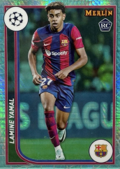 LAMINE YAMAL 2023-24 Topps Merlin UEFA Aqua Prism Refractor