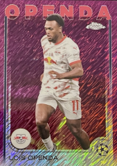 LOIS OPENDA 2024-25 Topps Chrome UEFA Club Competitions Magenta Shimmer