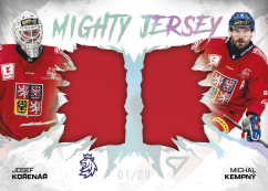 KOŘENÁŘ - KEMPNÝ  2026 Hokejové Česko SportZoo  MIGHTY JERSEY DUAL  Red Shiny Silver 04/20