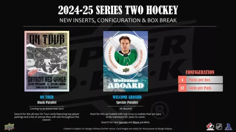 2024-25 Upper Deck Series 2 Hockey TIN Box