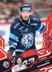 FILIP SANDBERG 2025-26 SportZoo Tipsport ELH Ruby Red 16/26