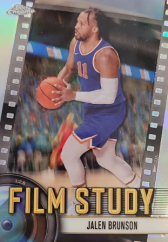 JALEN BRUNSON 2024-25 Topps Chrome Film Study Refractor