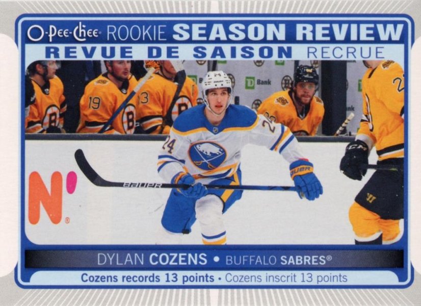DYLAN COZENS 2021-22 O-Pee-Chee Season Review