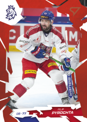 FILIP PYROCHTA 2026 Hokejové Česko SportZoo Scarlet Red