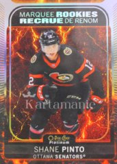 SHANE PINTO 21-22 O-PEE-CHEE Platinum-MARQUEE ROOKIE-Hot Magma 332/499