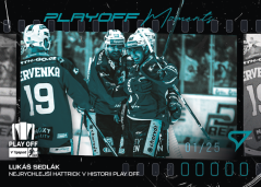 LUKÁŠ SEDLÁK SportZoo ELH 2025/26 Play Off Moments Turquoise Blue  17/25
