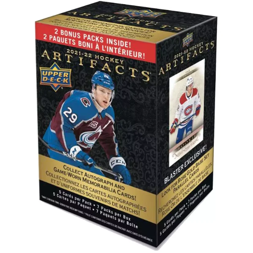 2021-22 Upper Deck Series Artifacts Blaster Box , skvělý dárek pro hokejisty