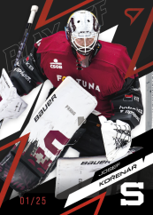 JOSEF KOŘENÁŘ SportZoo ELH 2025/26 Play Off Moment Ruby Red 17/25