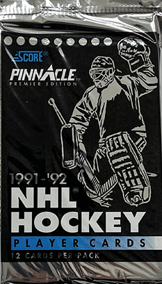 1991-92 Pinnacle EN balíček hokejových karet – anglická edice s nováčky a hvězdami NHL v prémiové kvalitě