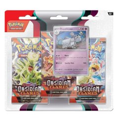 Pokémon TCG Obsidian Flames 3 Pack Blister Houndstone – promo karta, žeton a 3 boostery