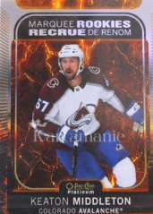 KEATON MIDDLETON 21-22 O-PEE-CHEE Platinum-MARQUEE ROOKIE-Hot Magma 167/499